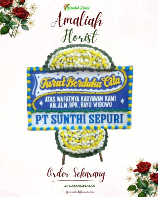 Papan Bunga Duka di Pandaan
