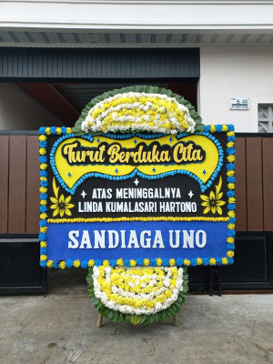 Papan Bunga Duka di Pandaan